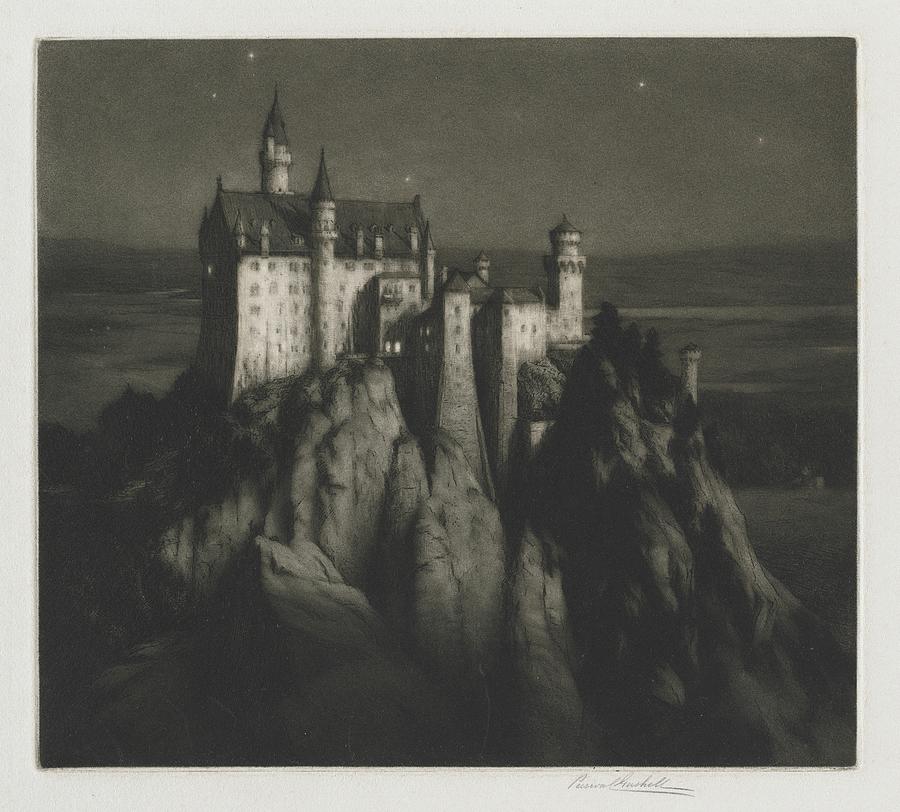 Castle Neuschwanstein Date Unknown George Percival Gaskell Painting