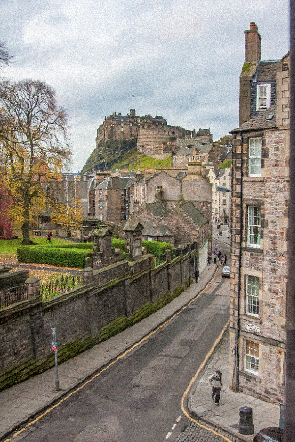 Castle of Edinburgh Digital Art by SnapHappy Photos