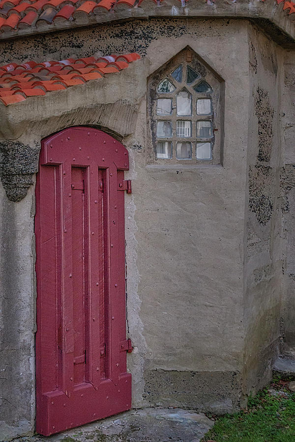 Castle Red Door Photograph by Susan Candelario