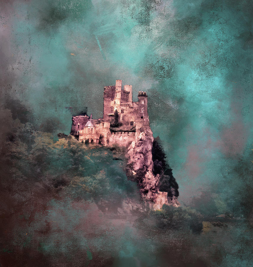 Castle Rheinstein Digital Art by Ken Frischkorn