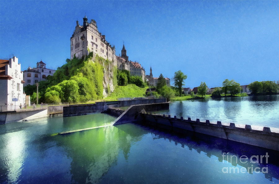 Castle Sigmaringen, Germany Digital Art by Jerzy Czyz