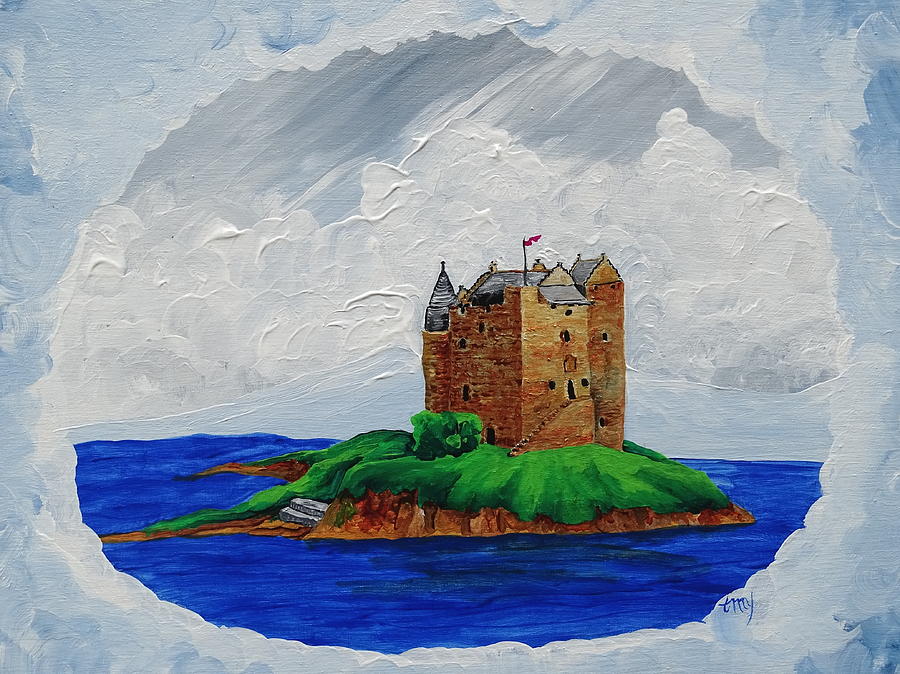 Castle Stalker Painting by Teresamarie Yawn