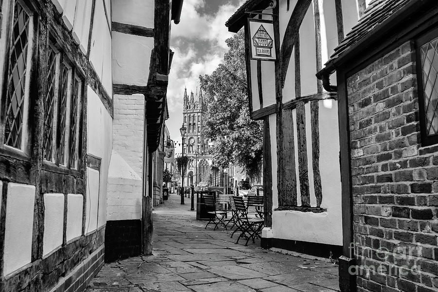 Castle Street Warwick Monochrome Photograph by Tim Gainey
