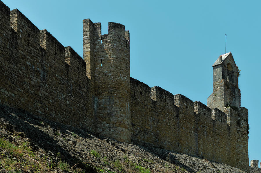 Castle walls of the Convent of Christ in Tomar Photograph by Angelo DeVal