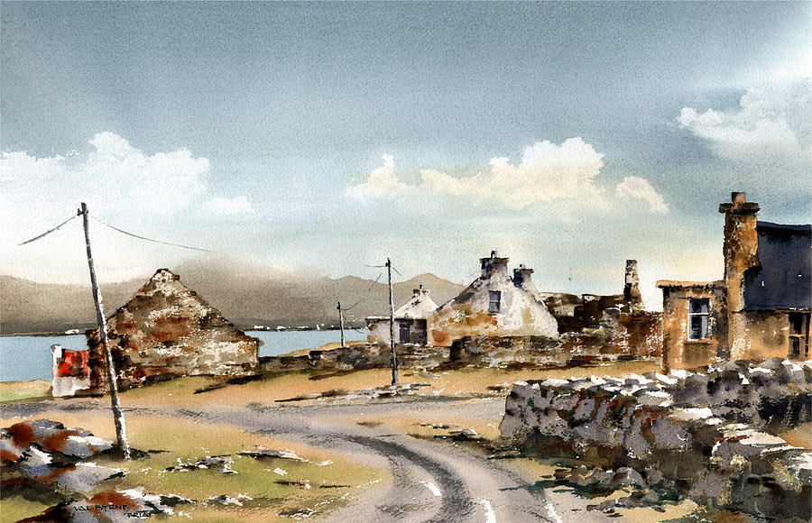 Castlegregory Maharees Painting by Val Byrne