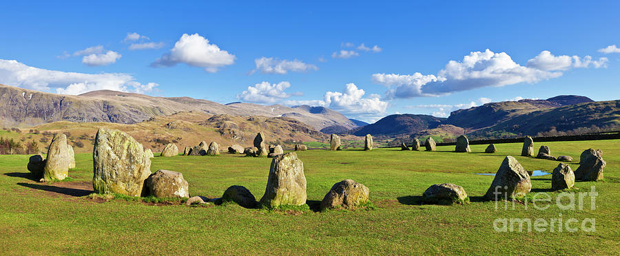  Castlerigg stone circle, Keswick,  Lake District, England Photograph by Neale And Judith Clark
