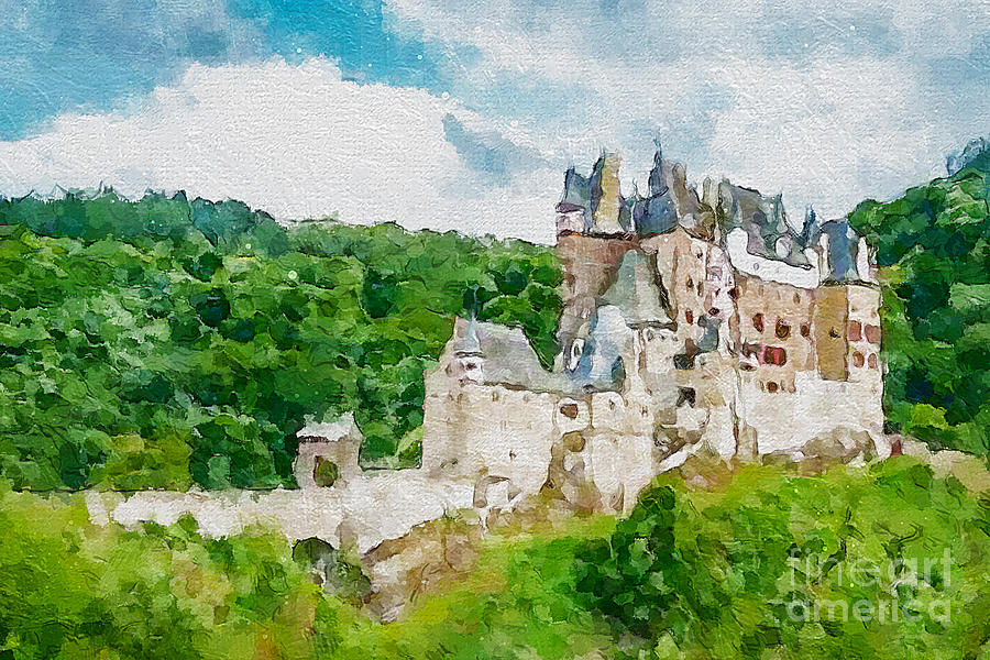 Castles Germany Eltz Cities Digital Art by Sherman Barrows - Pixels