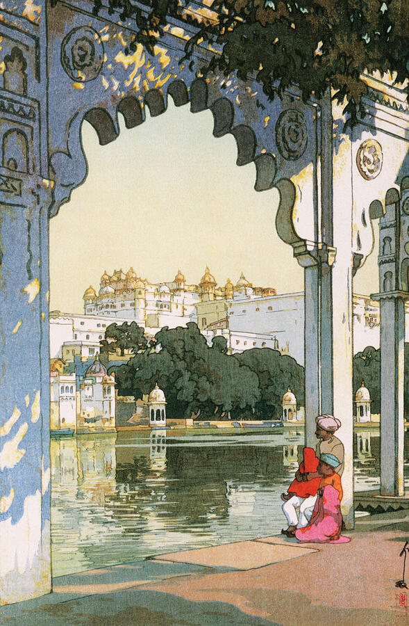 Castles in Udaipur - Digital Remastered Edition Painting by Yoshida Hiroshi