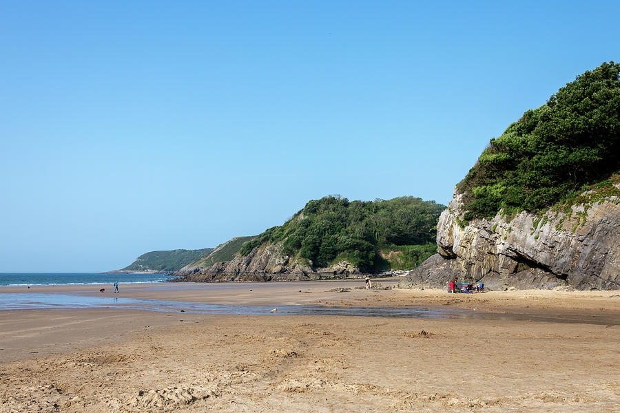 Caswell bay Photograph by Steev Stamford