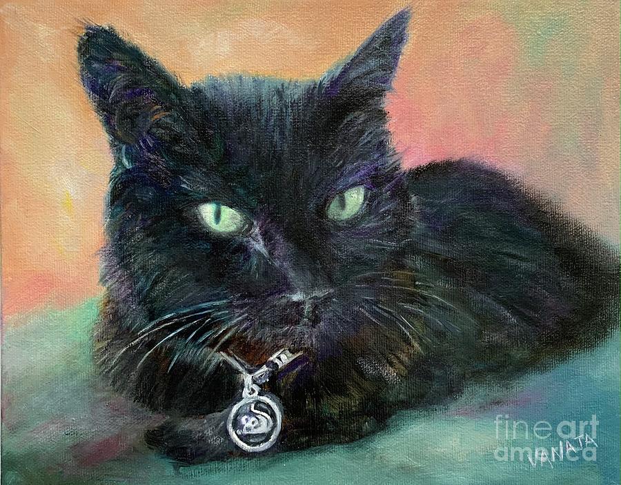 Cat - 1 Painting by Vanajas Fine-Art
