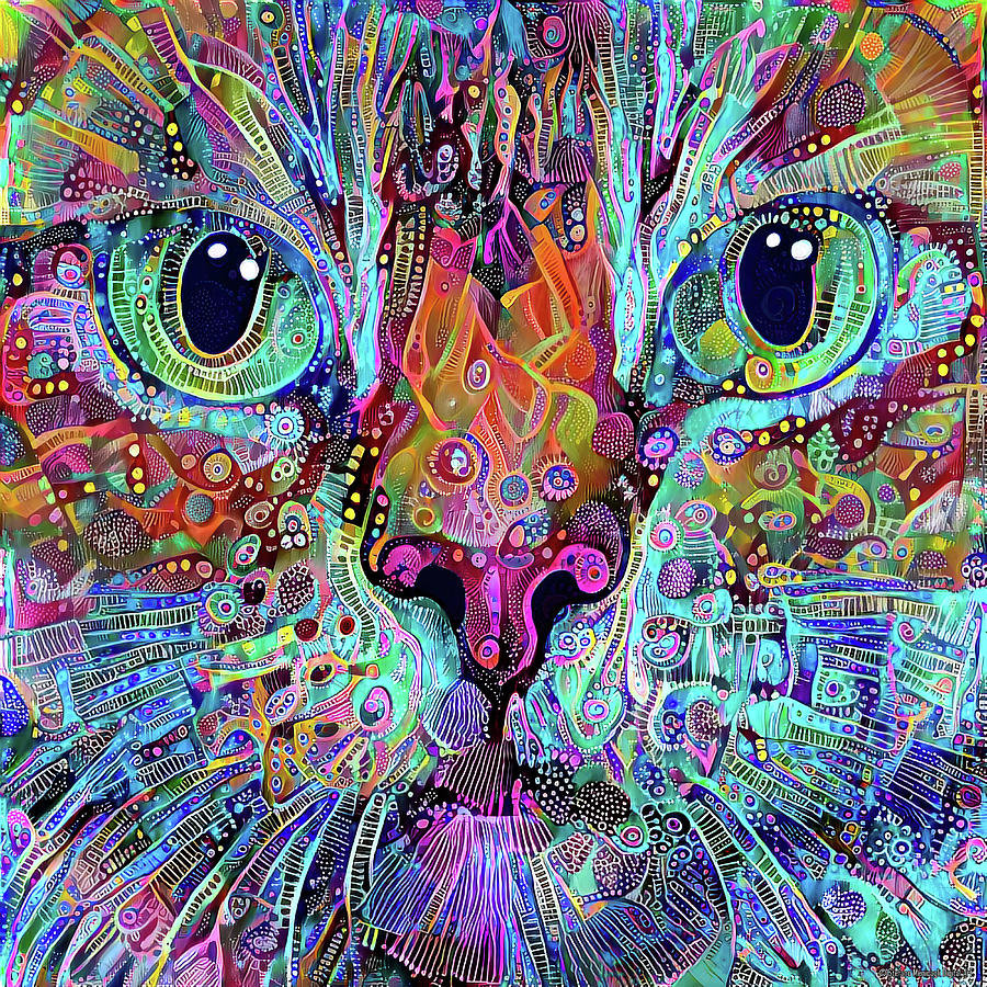 Cat 4b Digital Art by Stefano Menicagli