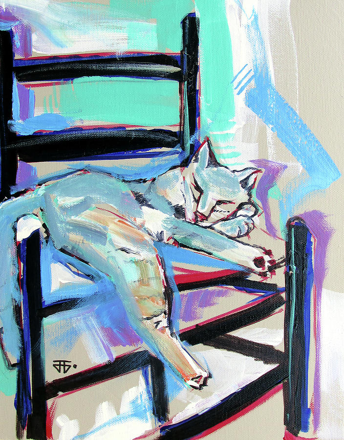 Cat Chair Painting by John Gholson