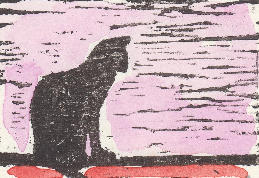Cat Drawing by Dominique Lecomte Cat Drawing by Dominique Lecomte