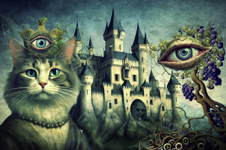 Cat Eye Kingdom  Digital Art by Ally White