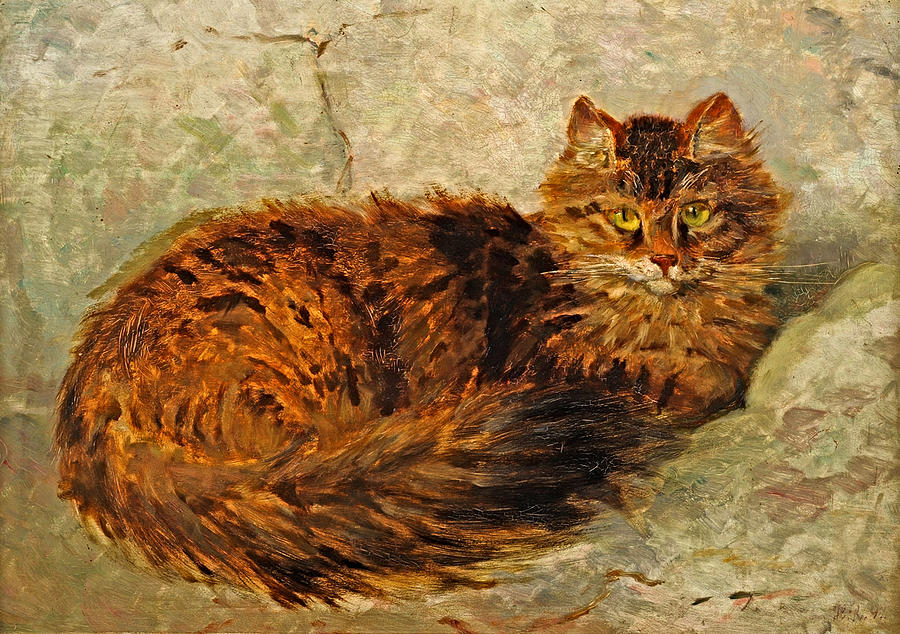 Cat Painting by Peter Ogden