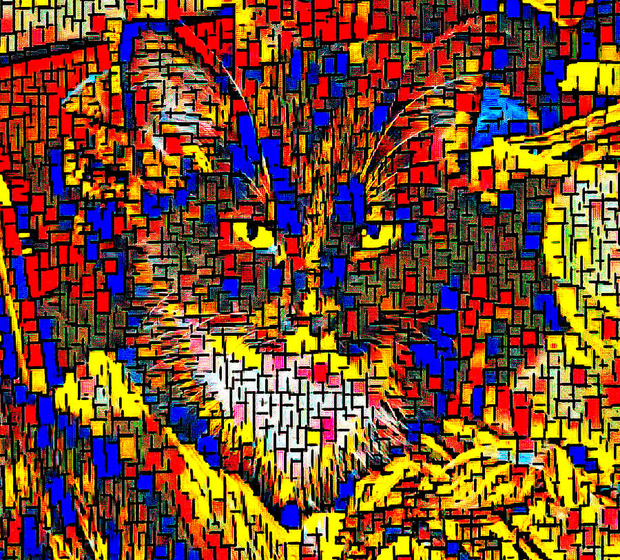 Cat Impressions  Digital Art by Ally White