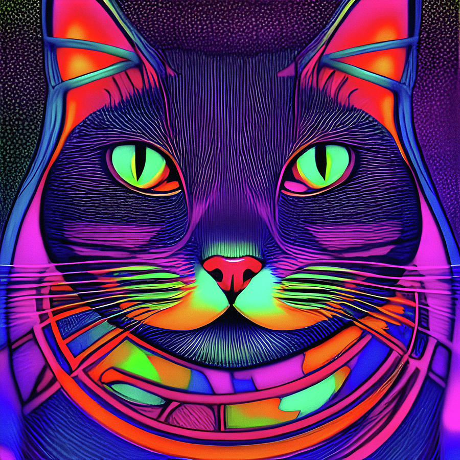 Cat Digital Art by Jed Graph - Fine Art America