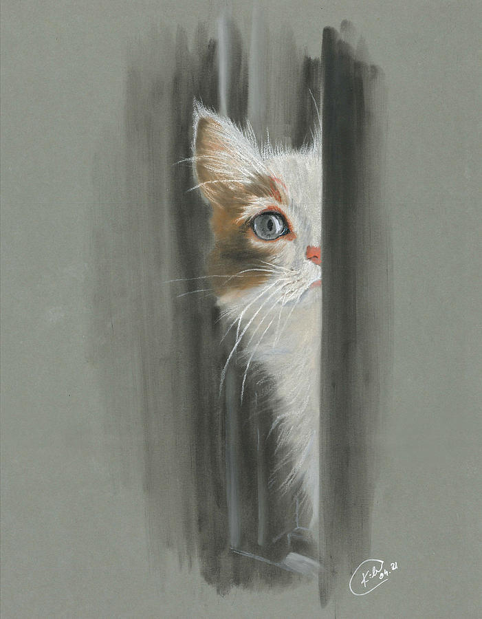 Cat Pastel by Kate Black