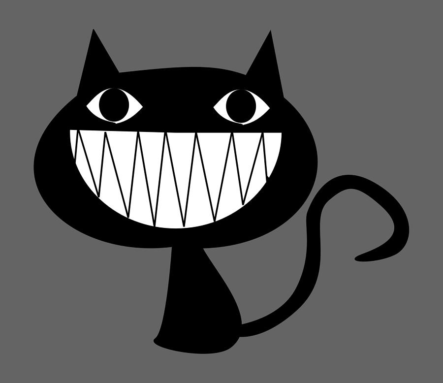 evil cat laughing