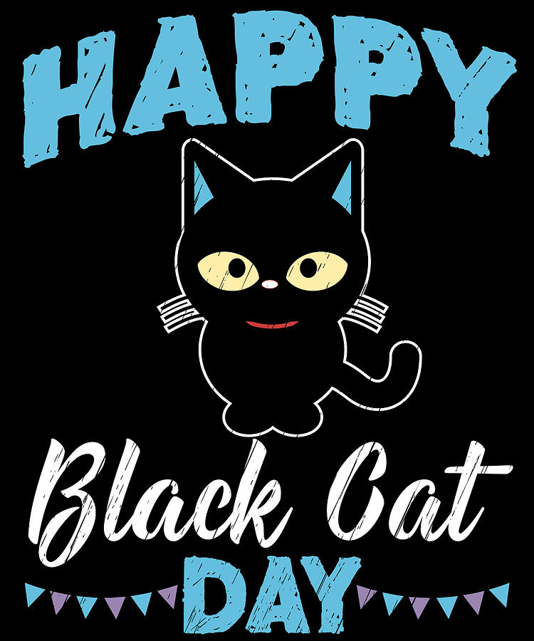 Happy Black Cat