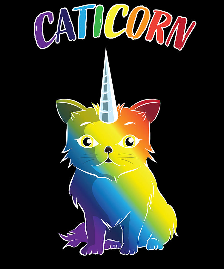 Cat Lover Unicorn Lover Catticorn Unicorn Cat Rainbow Animal Magical ...