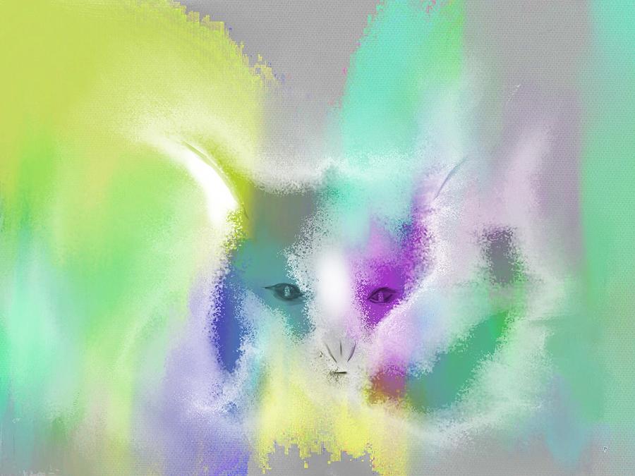 Cat Me If You Can Digital Art by Frank Bright