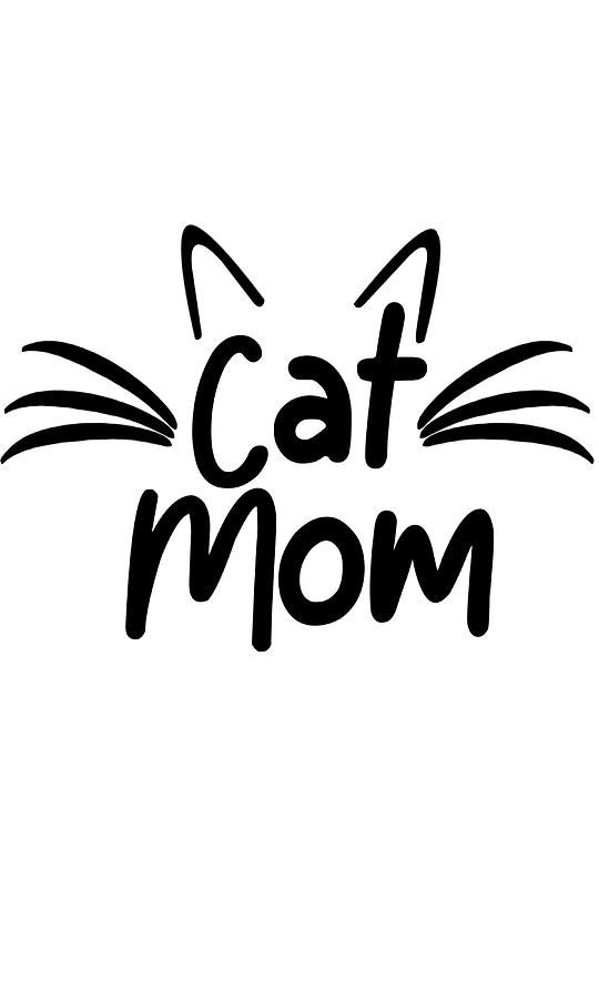 Cat mom Poster nostalgia Painting by Craig Leanne | Fine Art America