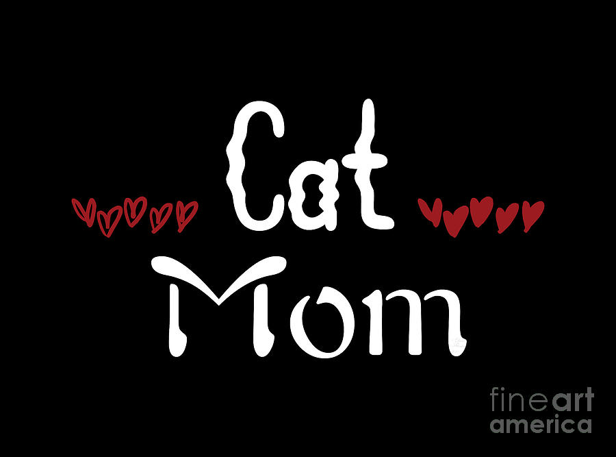 Cat Mom Sticker, Cat Mom Shirt, Cool Cat Lover Gift, Photograph by David Millenheft