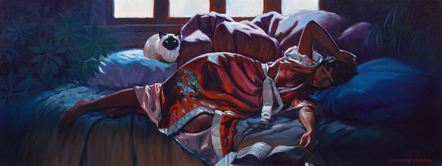 Cat Nap - Legacy Collection Painting by Kevin Leveque