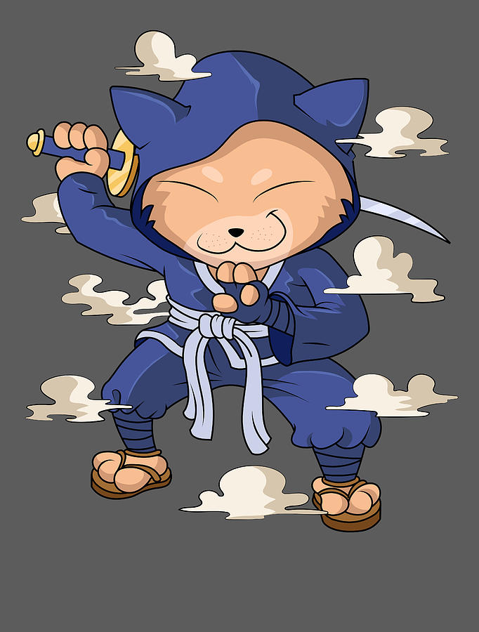 Cat Ninja For Men Women Kids - Japan Fans Manga Birthday Digital Art by ...