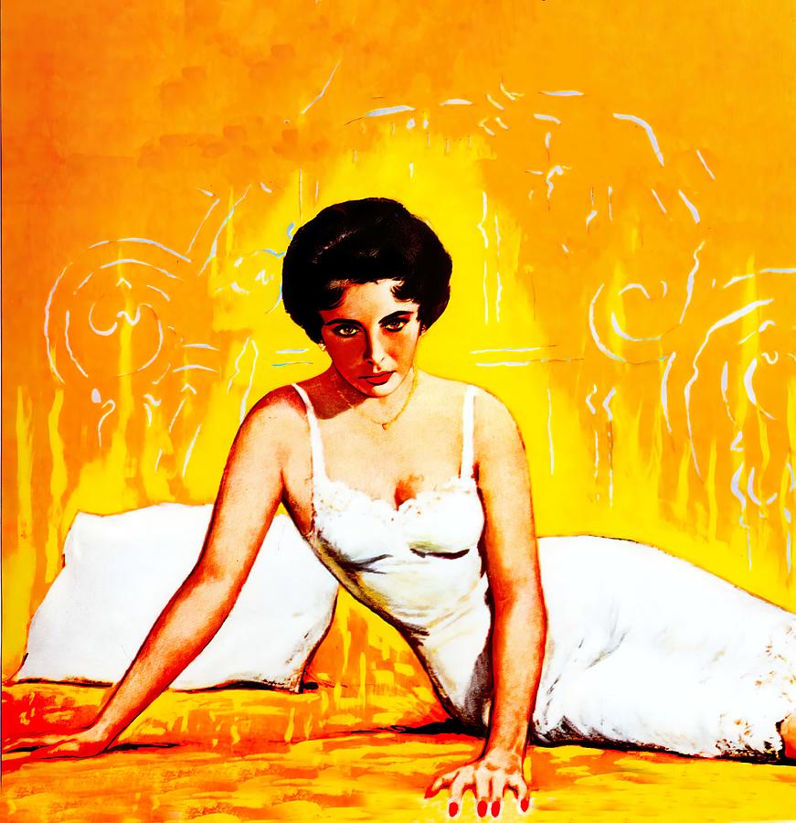 Cat on a Hot Tin Roof, 1958, movie poster painting by Reynold Brown Painting by Movie World Posters