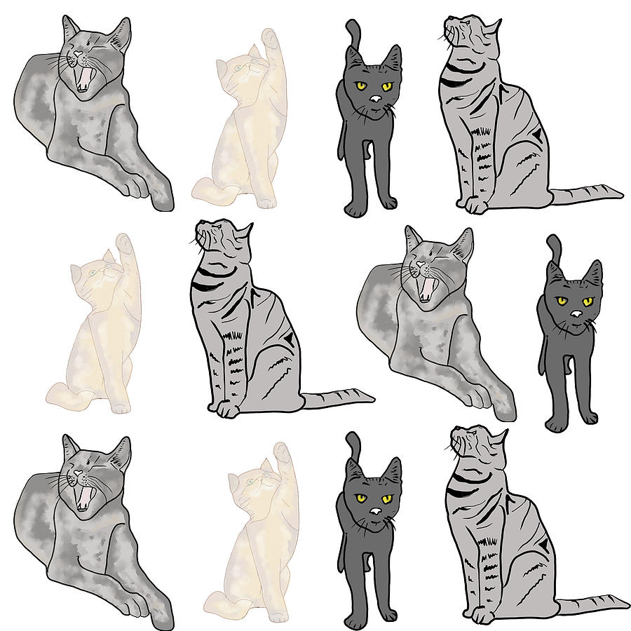 Cat Pattern Painting