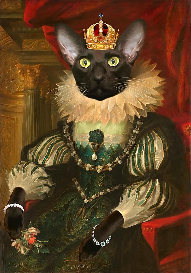 Royal Cat Painting | tunersread.com
