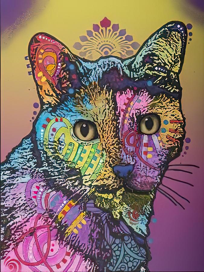 Cat Sadie Custom Drawing by DHBubble - Fine Art America