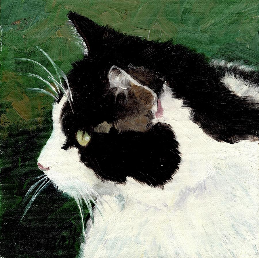 Cat Painting - Cat Scan by Alice Leggett