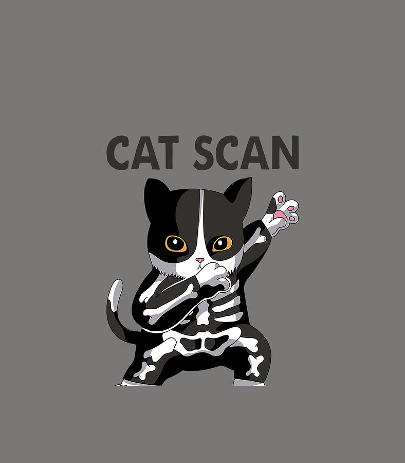 Cat Scan CT Scan Funny Cat XRay Pun Meme Rad Tech Digital Art by Joshup ...