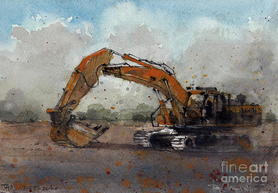 Caterpillar Painting - Cat Scratch Fever by Tim Oliver