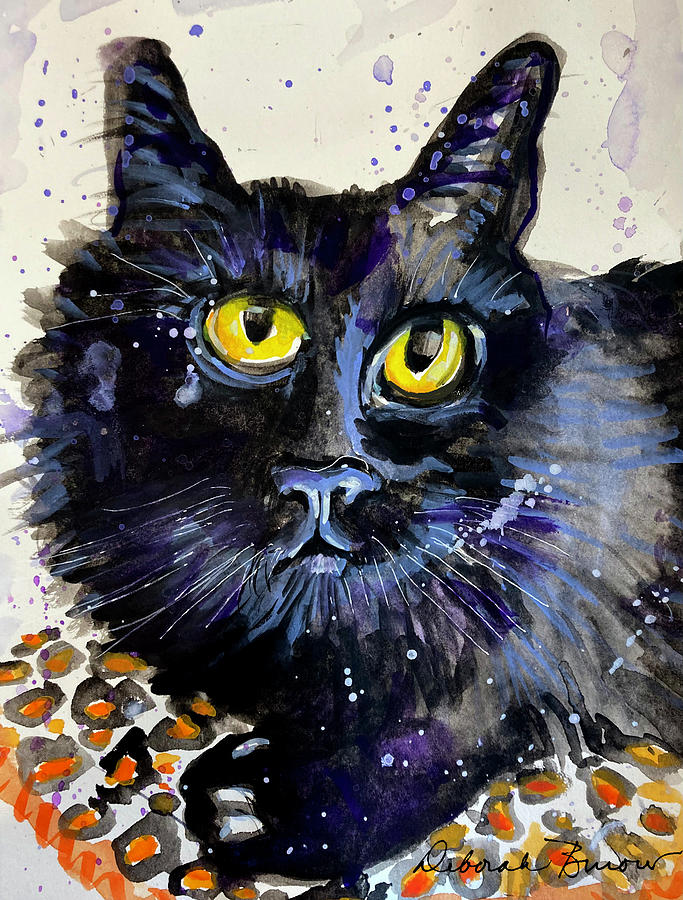 Cat Tales #2 Painting by Deborah Burow