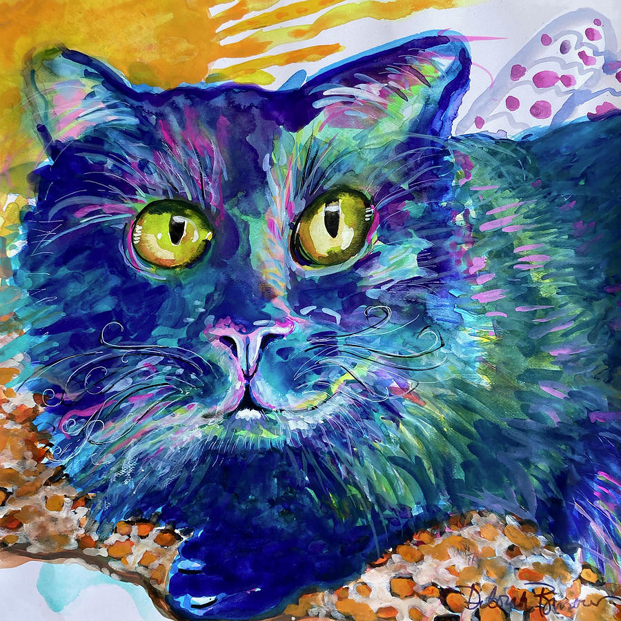 Cat Tales Painting by Deborah Burow