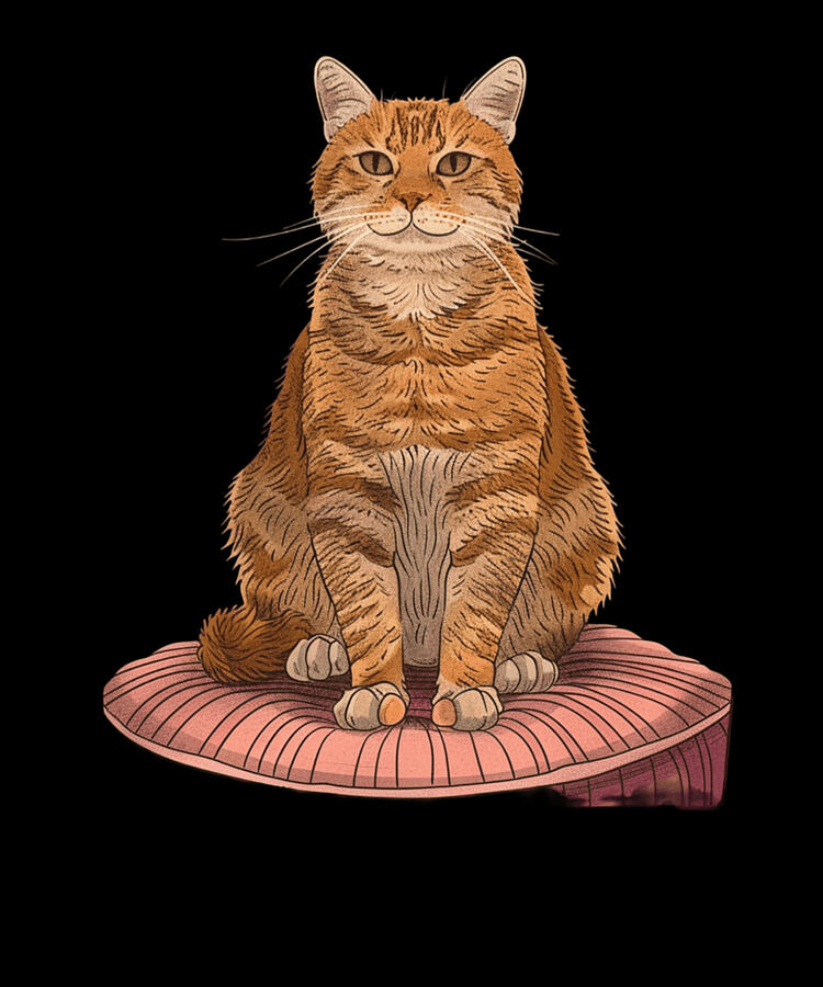 Cat Digital Art - Cat Tarot Universe by Zery-bart