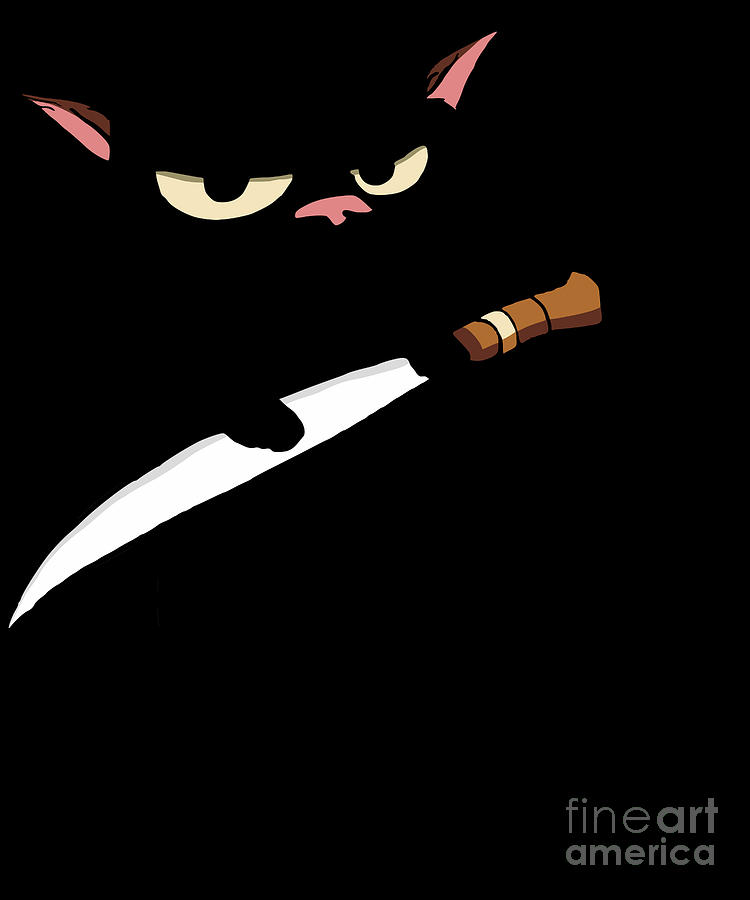Cat With Knife How About No Digital Art by Filip Schpindel Fine Art