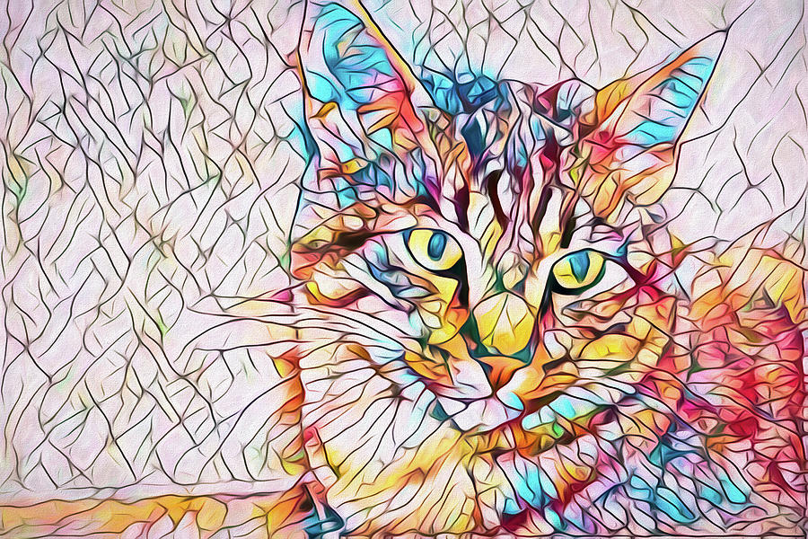 Cat With The Oh Really Look Painting