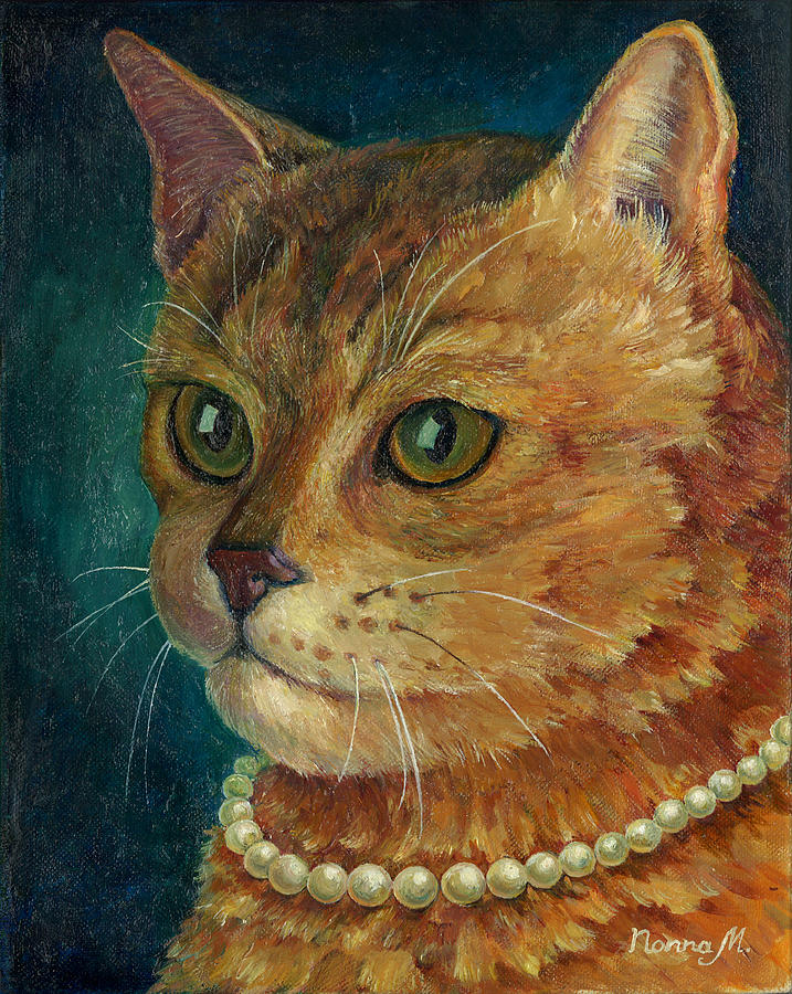 Cat Painting - Herself by Nonna Mynatt