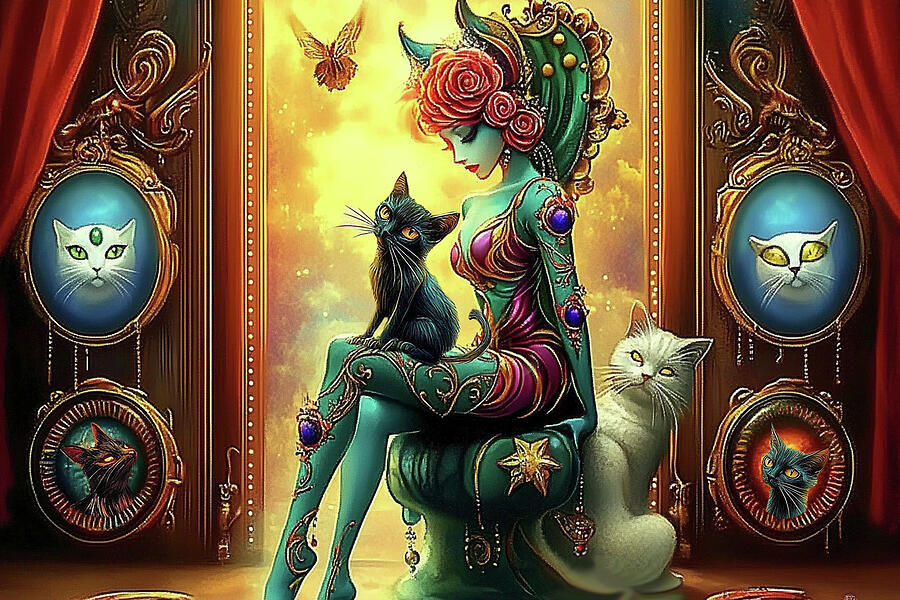 Cat Woman Digital Art by Lisa Yount Cat Woman Digital Art by Lisa Yount