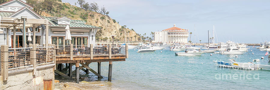 Catalina Island Casino and Avalon Bay Panorama Photo Photograph by Paul Velgos