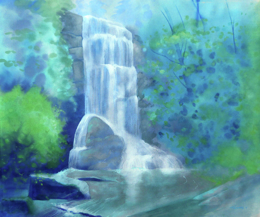 Catawba Falls Upper Painting by Catherine Twomey