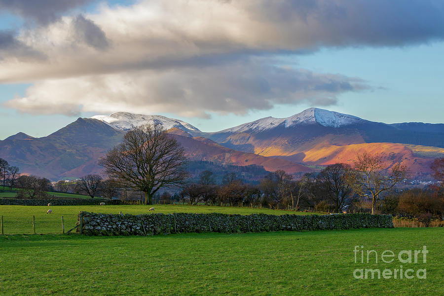 Catbells and the Derwent Fells from Castlerigg in the Lake District Photograph by Louise Heusinkveld