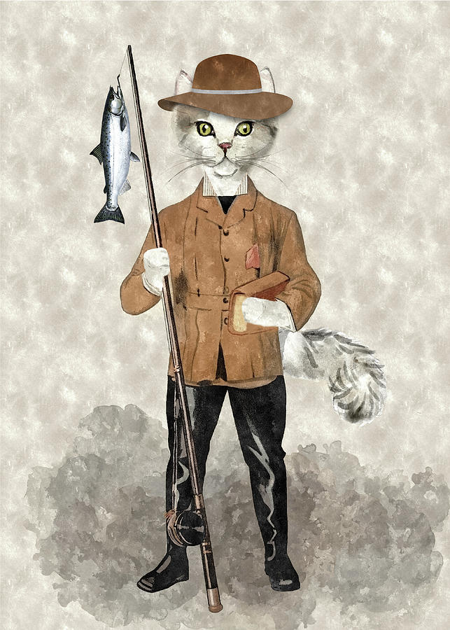 CATch of the Day Digital Art by Doreen Erhardt