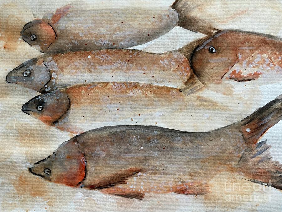 Catch of the day  Painting by Sharron Knight