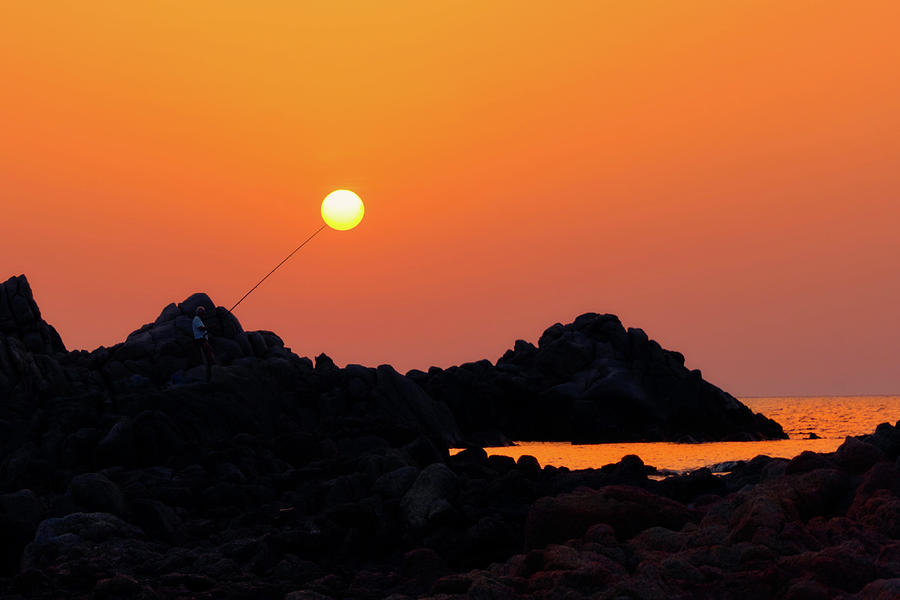 Sunset Photograph - Catch The Sun by Sabine Schiebofski